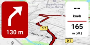 App GPS moto gratuite 68° : le GPS 68°