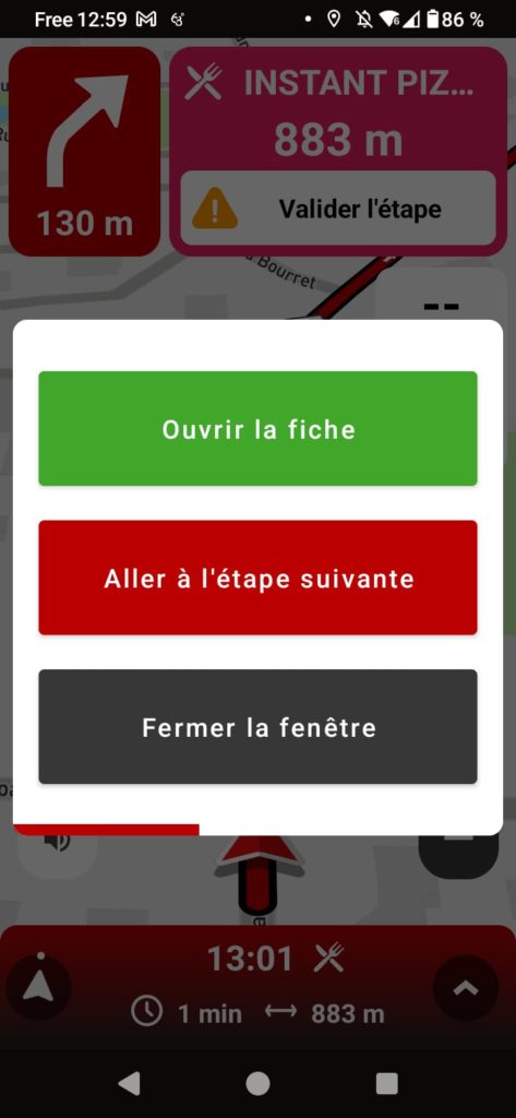 App gratuita 68° GPS per moto: il foglio di viaggio