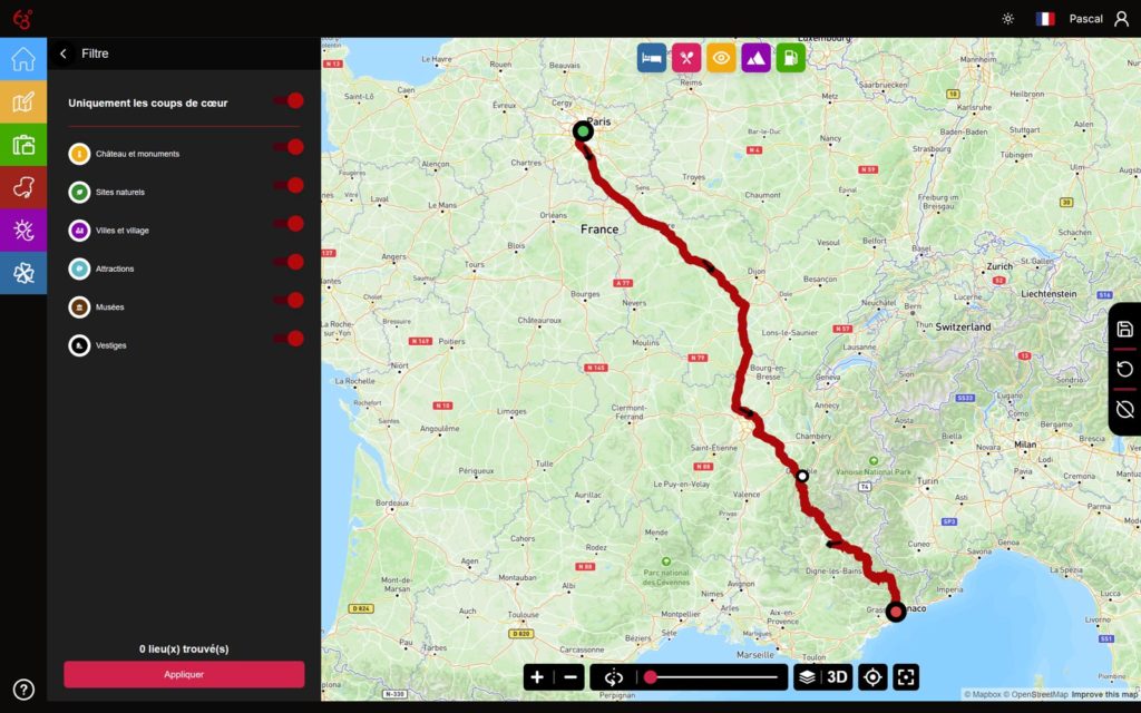 la version web de l'app GPS moto 68° arrive