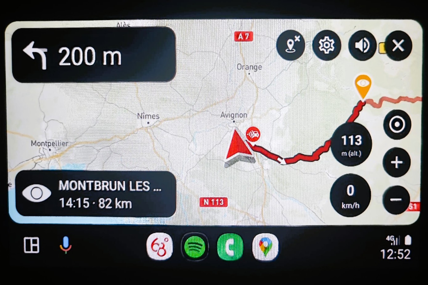 Le GPS moto dédié aux roadtrips 68° est disponible sur Android Auto !