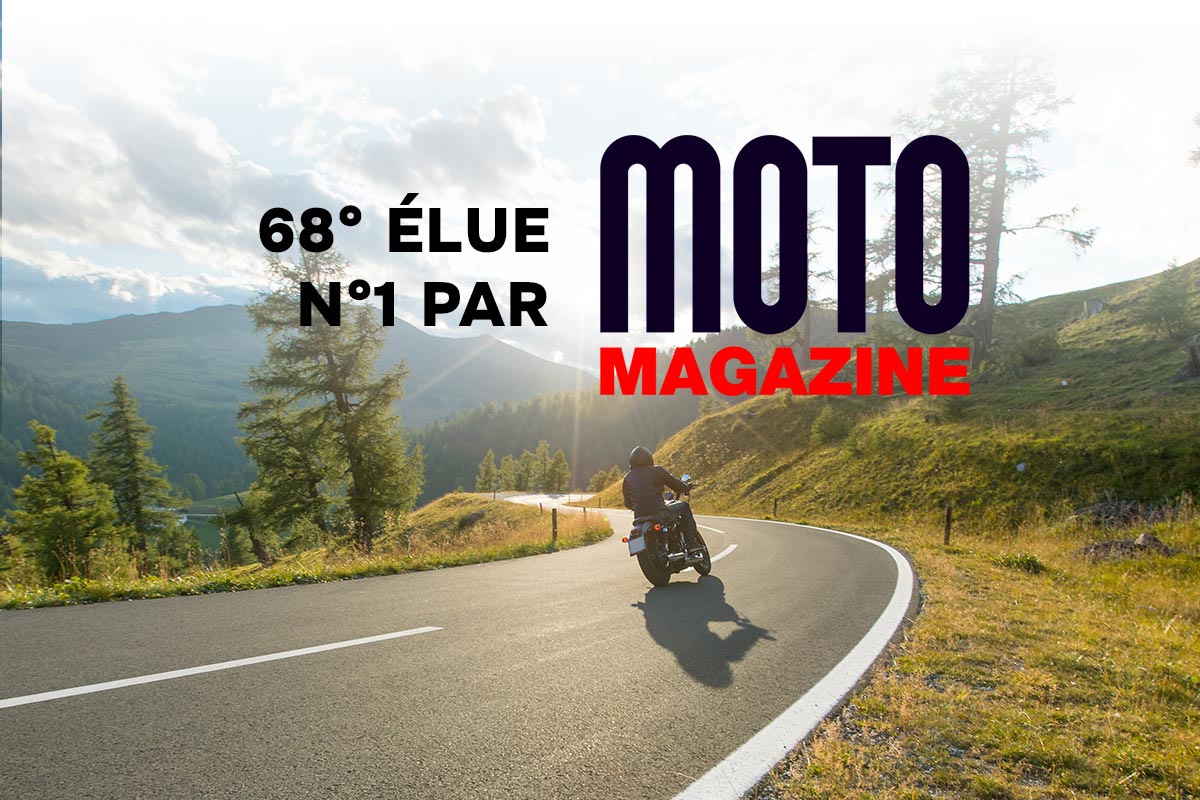 68° élue meilleure application de navigation moto par Moto Magazine